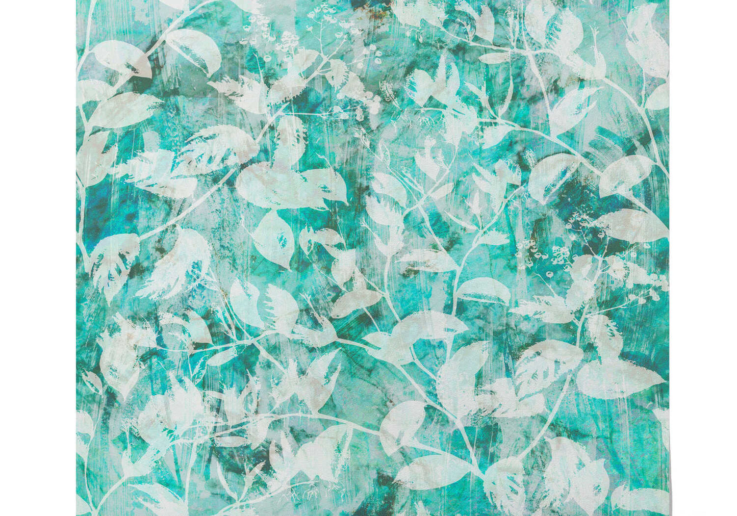 Papier Peint Floral Bleu