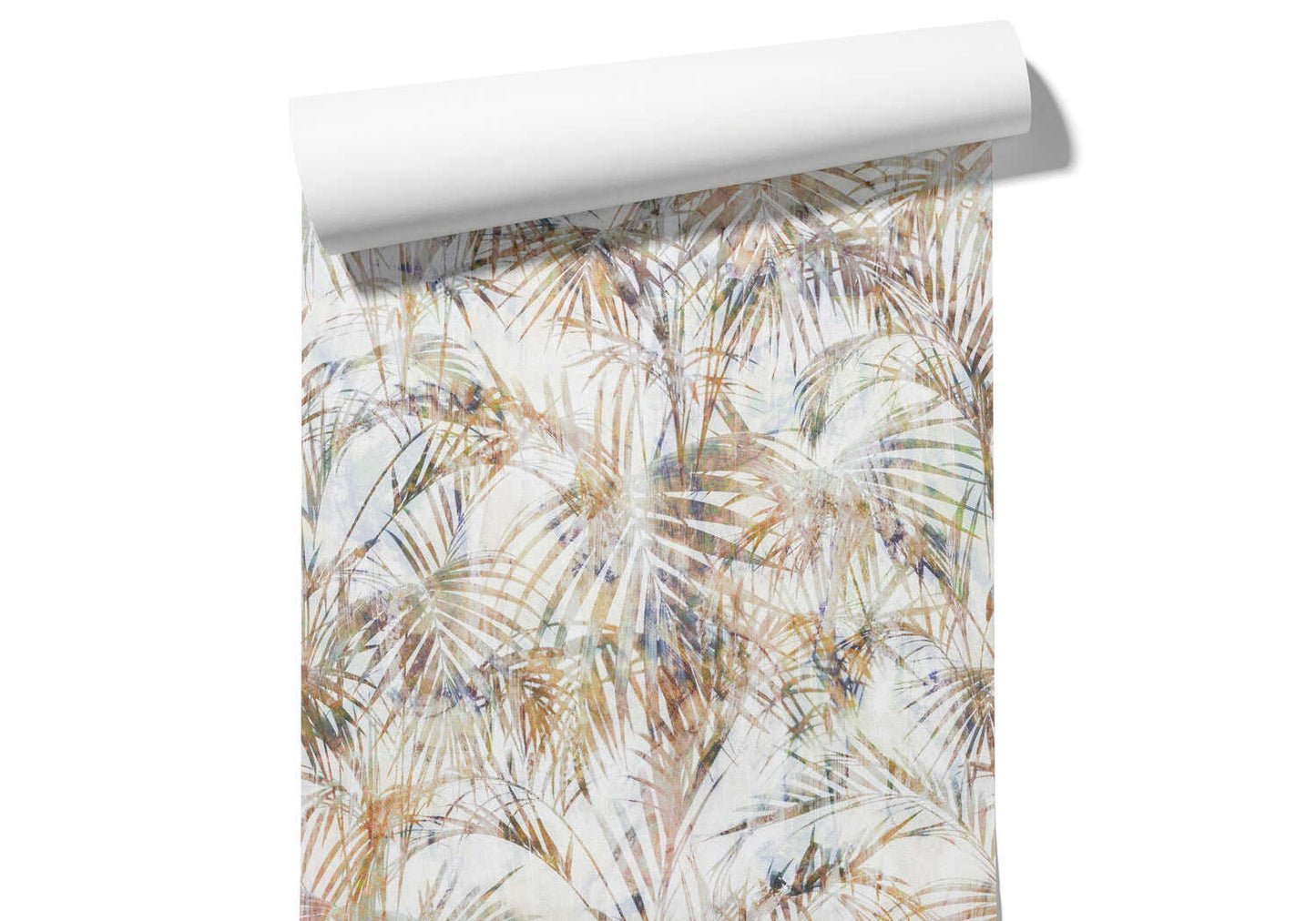 Papier Peint Feuille De Palmier Doré