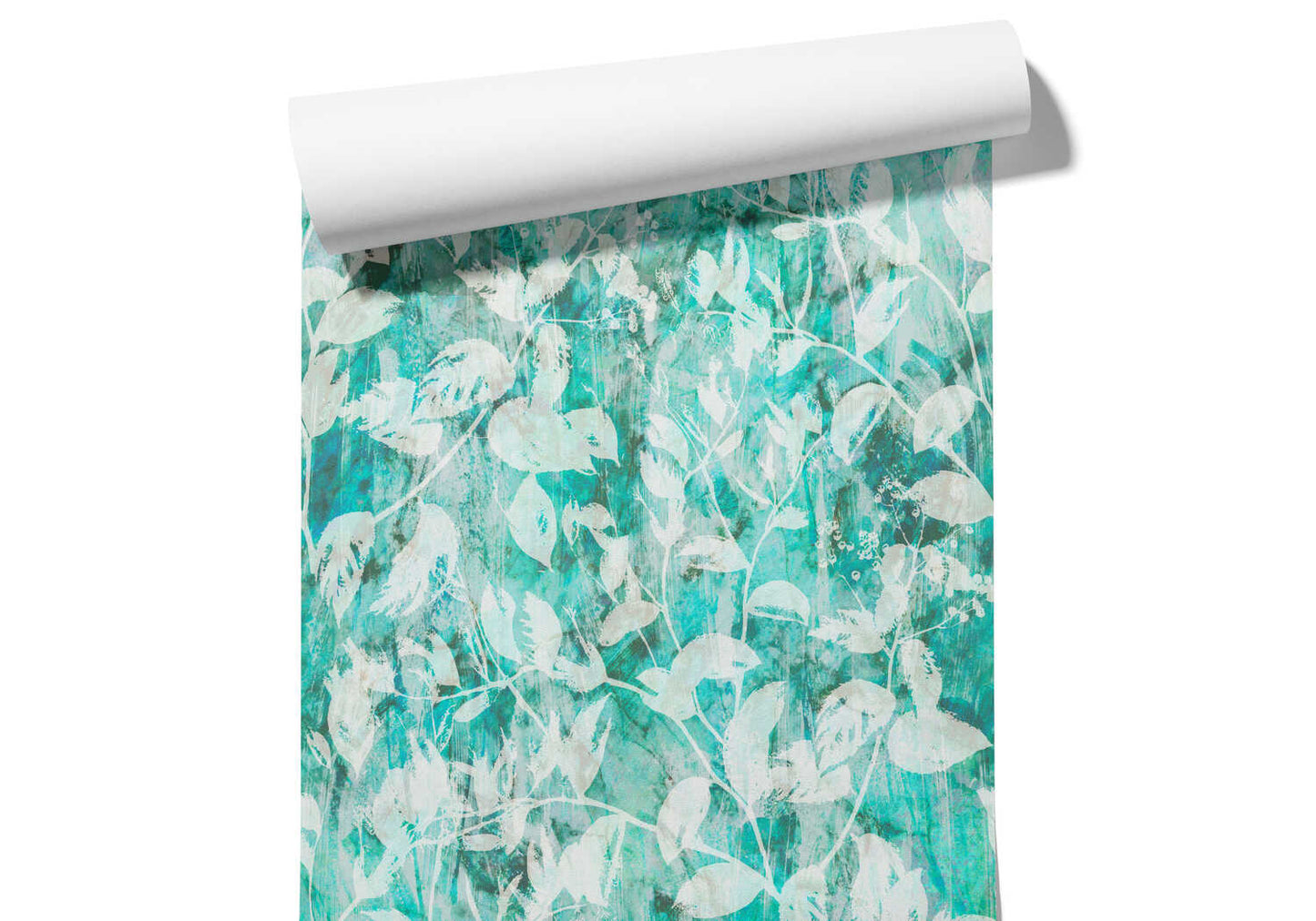 Papier Peint Floral Bleu