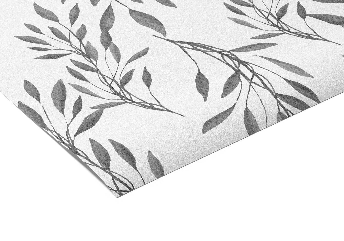 Papier Peint Feuille Noir Et Blanc