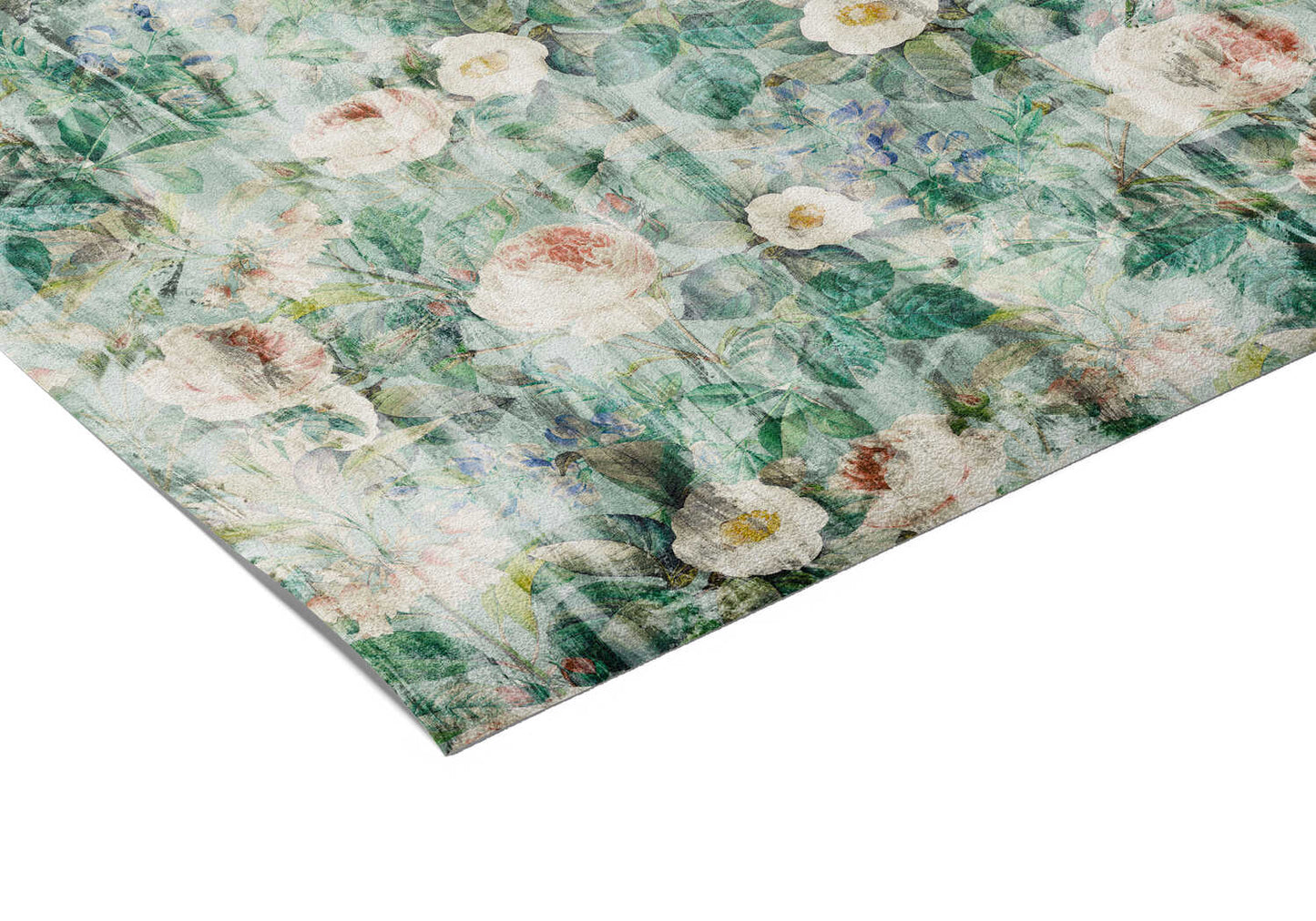 Papier Peint Floral Vert