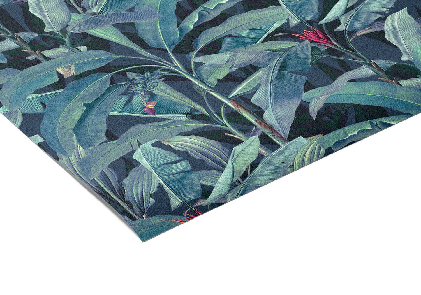 Papier Peint Tropical Bleu Canard