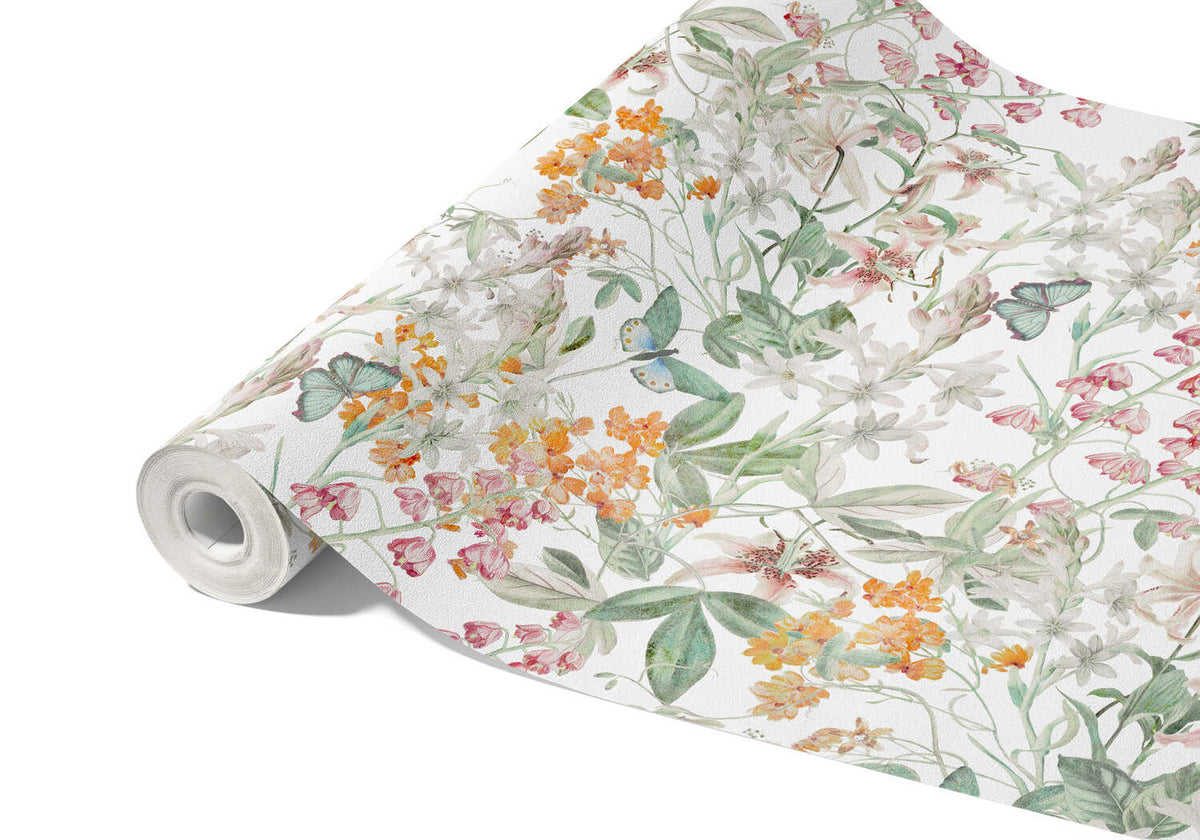 Papier Peint Floral Vintage