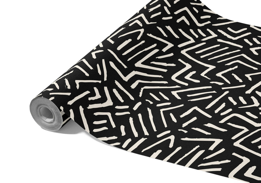Papier Peint Noir Et Blanc Design