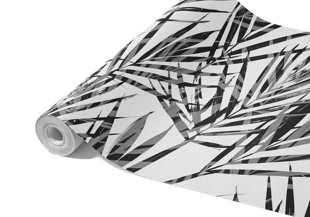 Tapisserie Palmier Noir Et Blanc