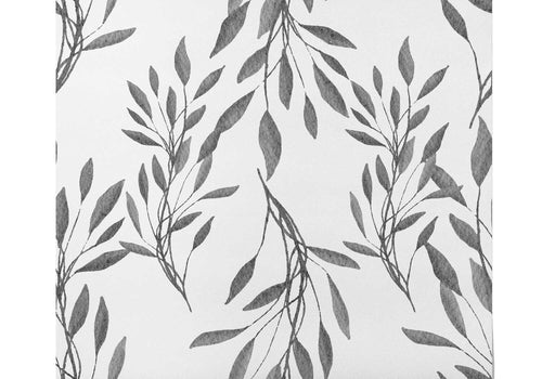 Échantillon du motif Papier Peint Feuille Noir Et Blanc