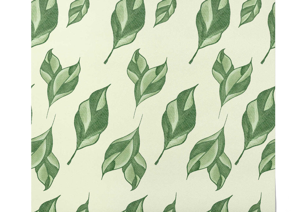 Papier Peint Feuille Verte