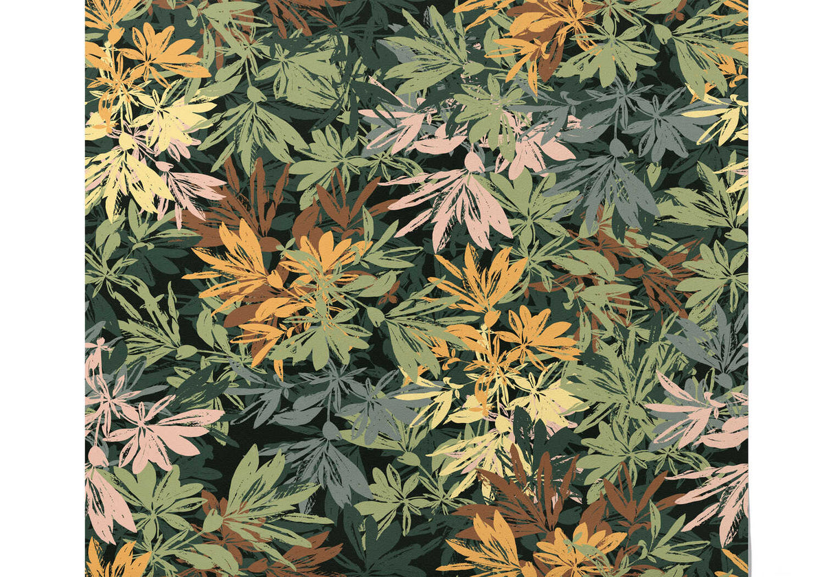 Papier Peint Feuilles Tropicales