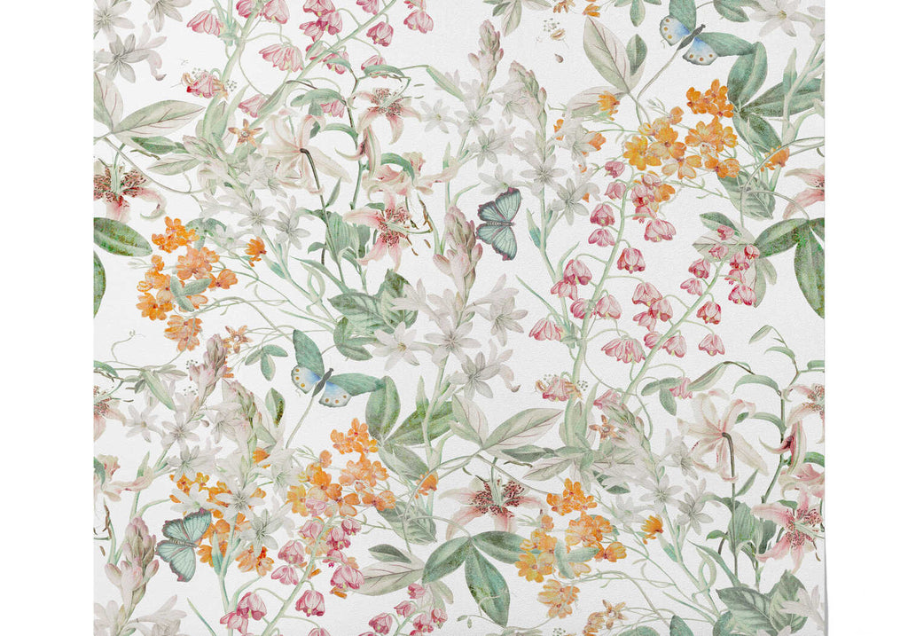 Papier Peint Floral Vintage