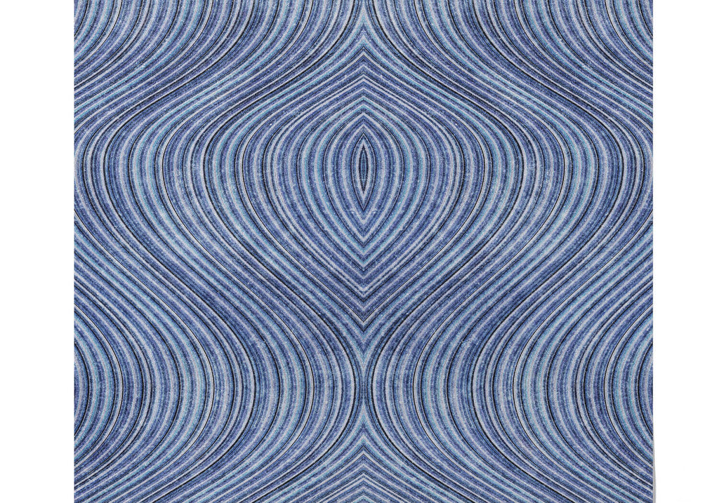Papier Peint Graphique Bleu