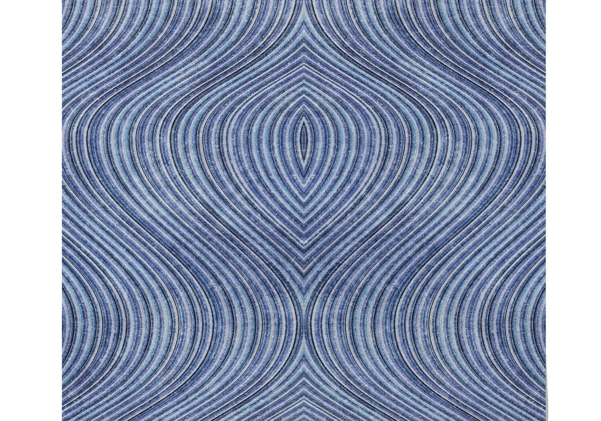 Papier Peint Graphique Bleu
