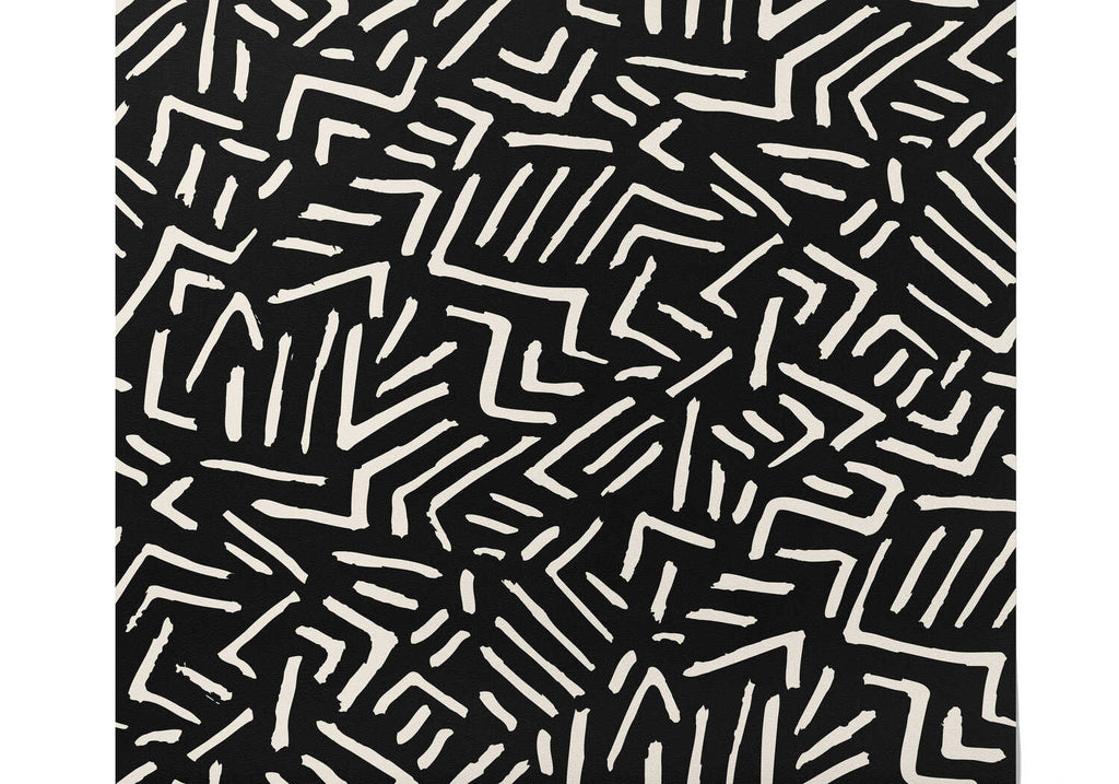 Papier Peint Noir Et Blanc Design
