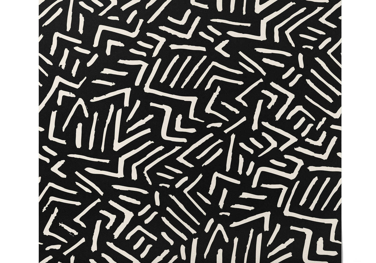 Papier Peint Noir Et Blanc Design