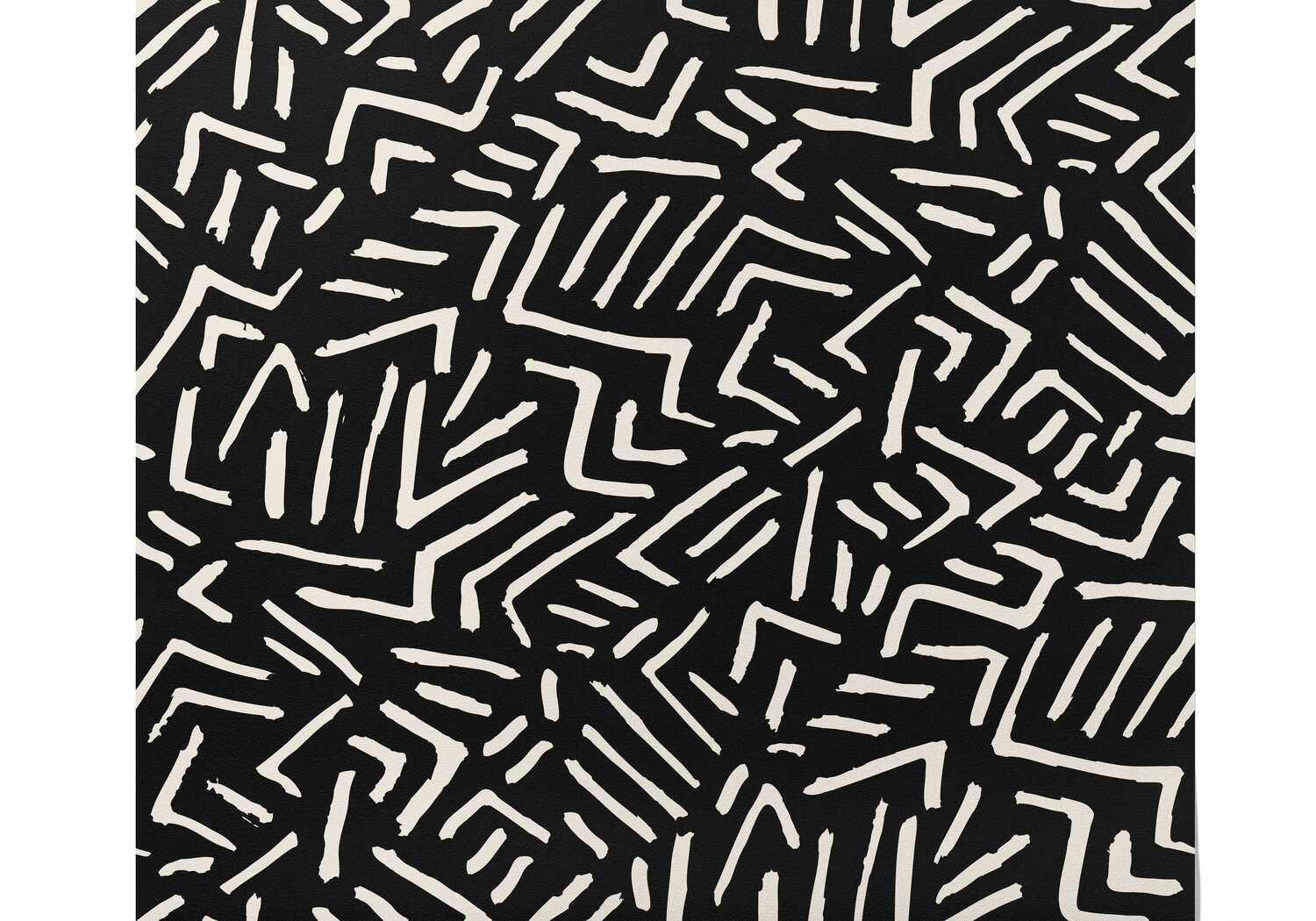 Papier Peint Noir Et Blanc Design