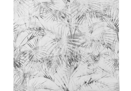 Échantillon du motif Papier Peint Panoramique Palmier Noir Et Blanc