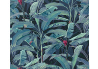 Papier Peint Tropical Bleu Canard