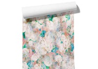 Papier Peint Floral Rose