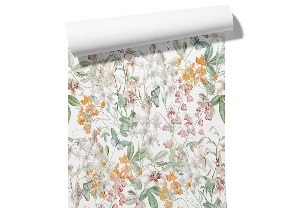 Papier Peint Floral Vintage