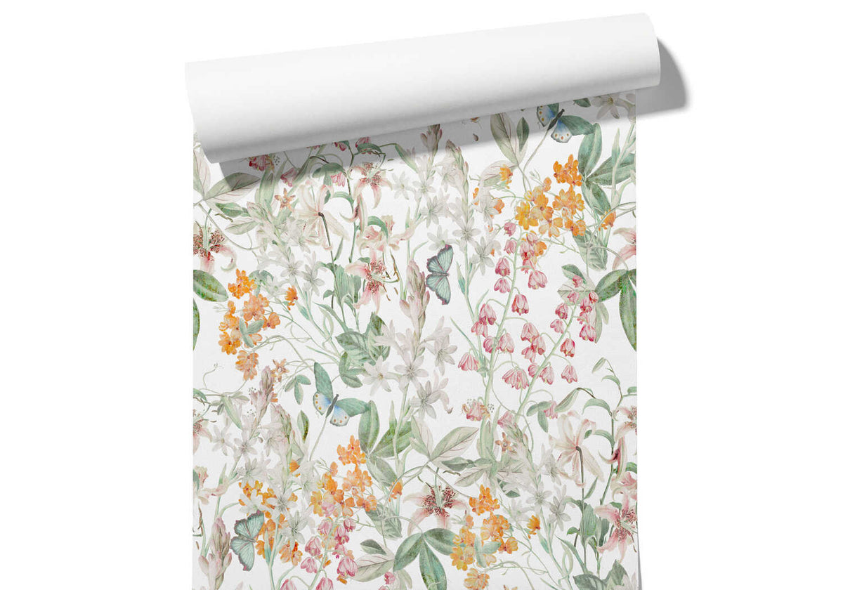 Papier Peint Floral Vintage