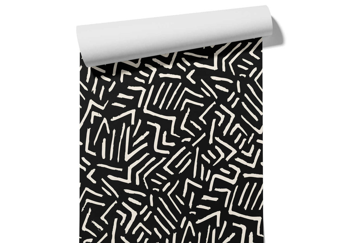 Papier Peint Noir Et Blanc Design