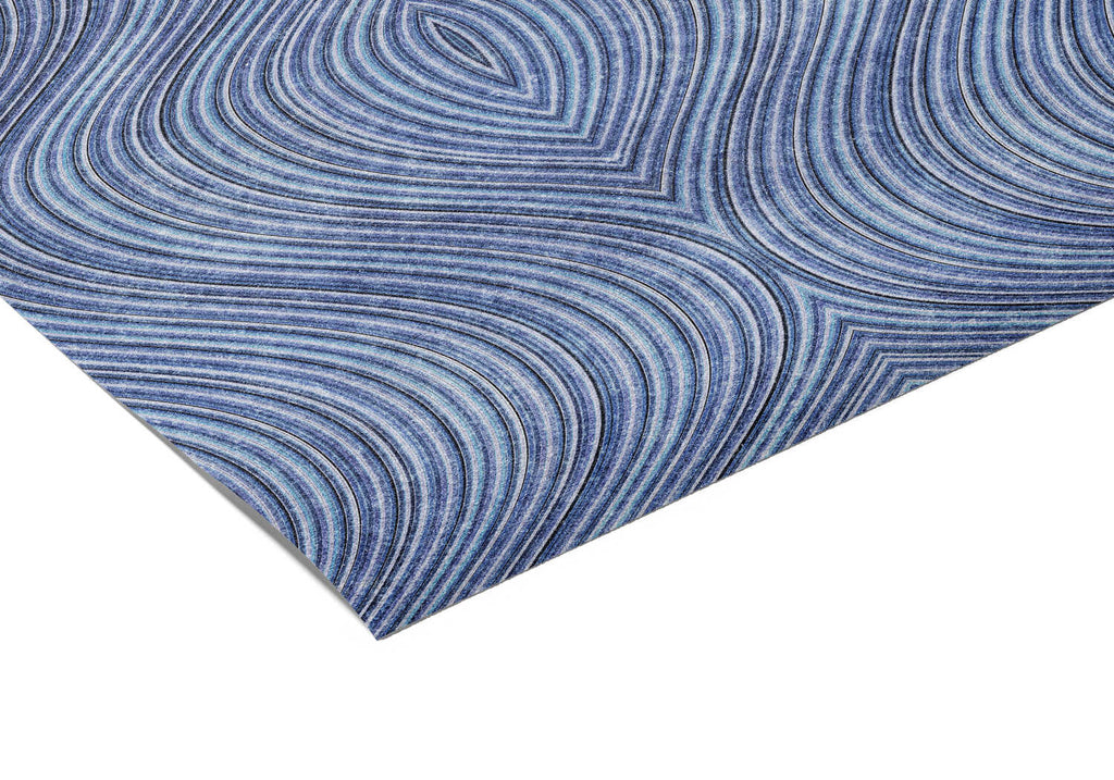 Papier Peint Graphique Bleu