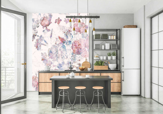 Papier Peint Fleur Rose