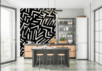 Papier Peint Noir Et Blanc Design