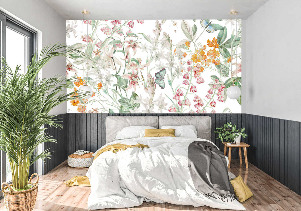 Papier Peint Floral Vintage