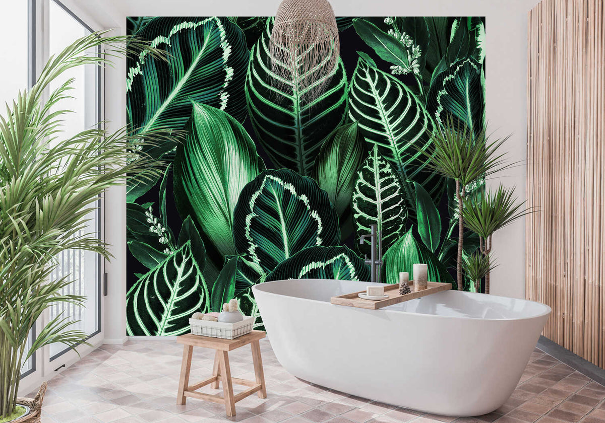 Papier Peint Tropical Vert